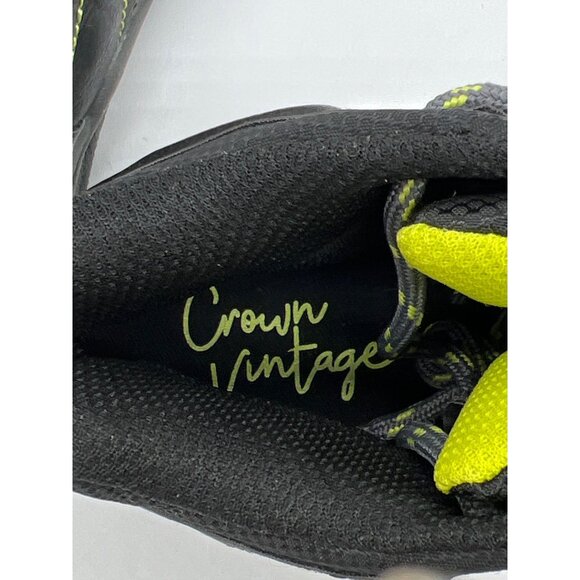 Crown Vintage Kids Waterproof Hiking Boots Size 13 Black & Yellow - Picture 9 of 9